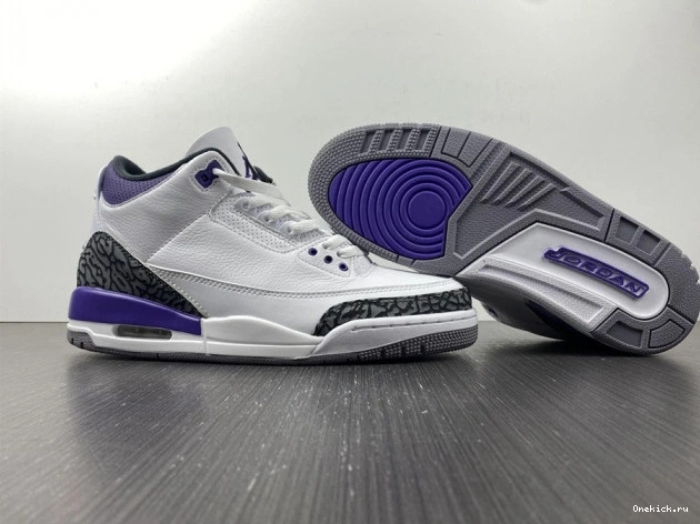 One Kick 3 Iris' 'Dark Jordan CT8532-105 Air Retro 0715